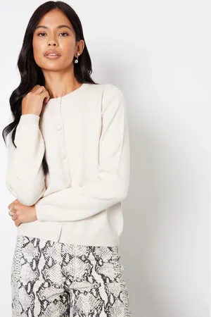 Threadbare Natural Slim Fit Crew Neck Cardigan 10