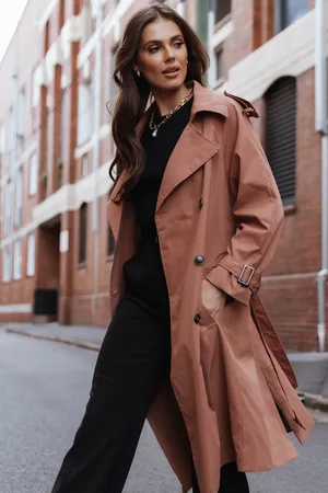 Petal & Pup Trina Button Front Trench Coat