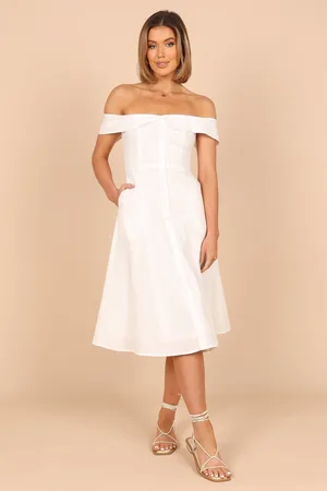 Petal & Pup Lulu Off Shoulder Midi Dress