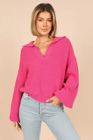 Petal & Pup Rooney V Neck Knit Sweater