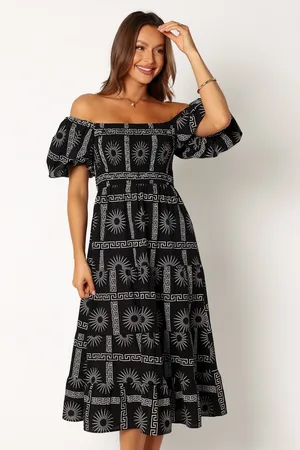 Petal & Pup Soliel Puff Sleeve Midi Dress