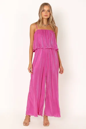 Petal & Pup Jillian Plisse Jumpsuit