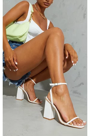 PRETTYLITTLETHING Barely There Block Heeled Sandals