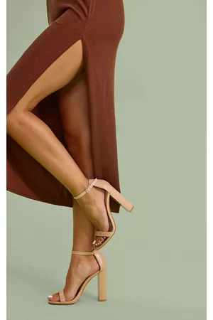 PRETTYLITTLETHING May Patent Block Heeled Sandals
