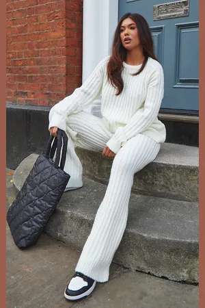 PRETTYLITTLETHING Chunky Ribbed Knitted Set