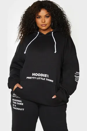 Night Addict set printed hoodie in black