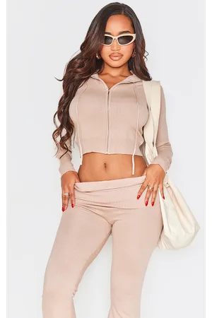 PRETTYLITTLETHING Shape Knit Zip Through Jacket