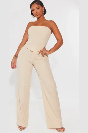PRETTYLITTLETHING Shape Woven Low Rise Pants