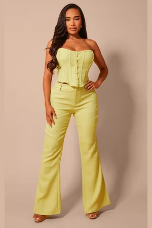 PRETTYLITTLETHING Shape Woven High Waist Pants