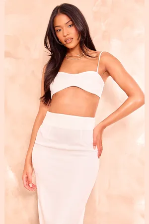 PRETTYLITTLETHING Tall Woven Bralette