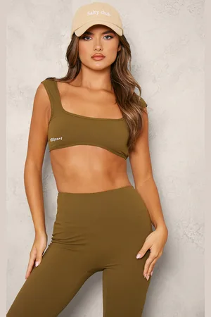 PRETTYLITTLETHING PLT SPORT Sculpt Open Back Underbust Sports Bra