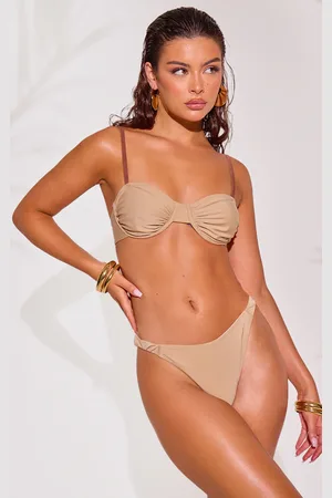 PRETTYLITTLETHING Underwired Ruched Bikini Top