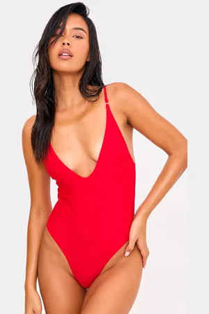 PRETTYLITTLETHING Basic Low Scoop Swimsuit