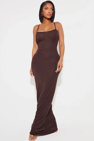 PRETTYLITTLETHING Shape Jersey Strappy Maxi Dress