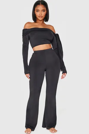 PRETTYLITTLETHING Shape Sculpt High Waisted Flared Pants