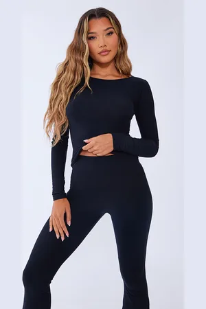 PRETTYLITTLETHING Soft Touch Long Sleeve Longline Top