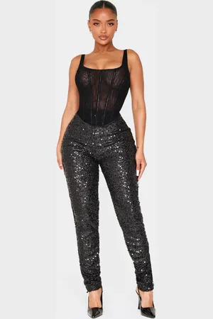 PRETTYLITTLETHING Shape Sequin Pants