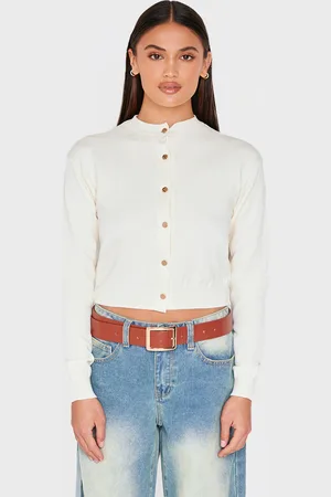 PRETTYLITTLETHING Basic Knit Cropped Cardigan