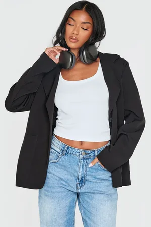 PRETTYLITTLETHING Minimal Single Breasted Blazer