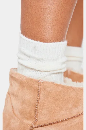 PRETTYLITTLETHING Cable Knit Ankle Socks