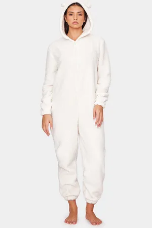 PRETTYLITTLETHING Hooded Fleece Onesie