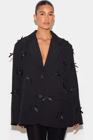 PRETTYLITTLETHING All Over Bow Blazer