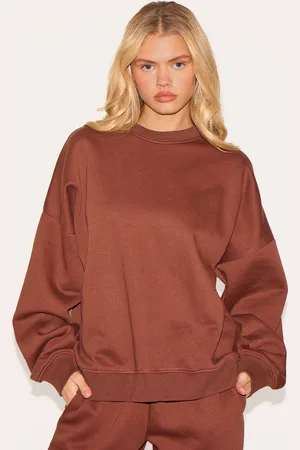 PRETTYLITTLETHING Oversized Sweatshirt Tracksuit Set