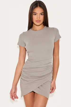 PRETTYLITTLETHING Overlay Detail Mini Dress