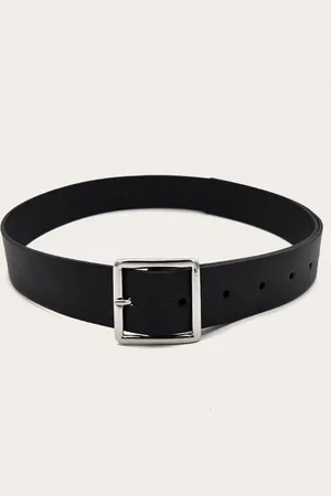 PRETTYLITTLETHING Basic Square Buckle Belt