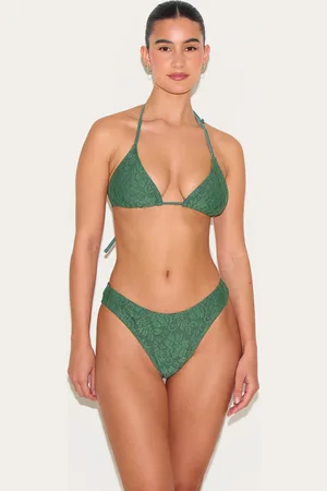 PRETTYLITTLETHING Lace Tanga Bikini Bottoms