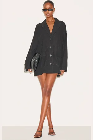 PRETTYLITTLETHING Cord Oversized Blazer Dress