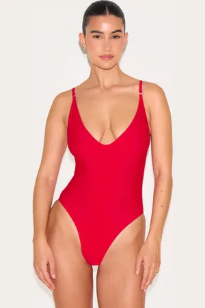 PRETTYLITTLETHING Low Scoop Basic Swimsuit