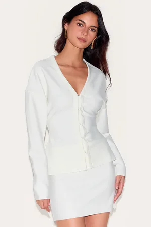 PRETTYLITTLETHING Knitted Tailored Hook And Eye Cardigan