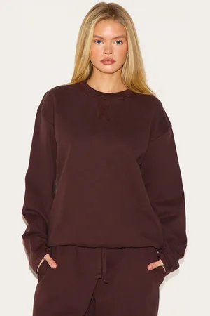 PRETTYLITTLETHING Premium Oversized Crew Neck Sweatshirt