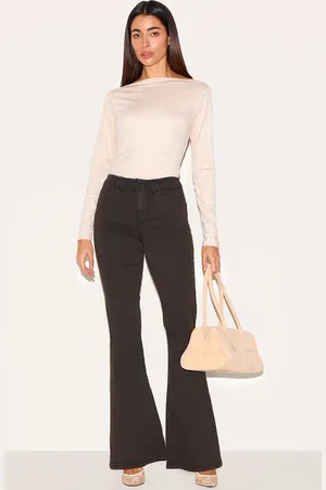PRETTYLITTLETHING Low Rise Invisible Waistband Stretch Flares