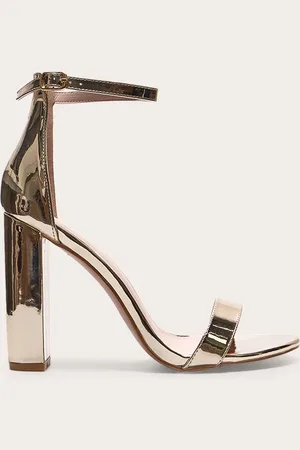 PRETTYLITTLETHING Wide Fit Block Heeled Sandals