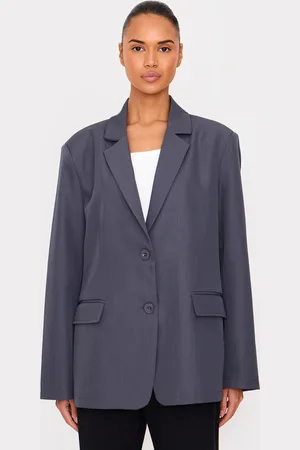PRETTYLITTLETHING Seam Detail Structured Oversized Blazer