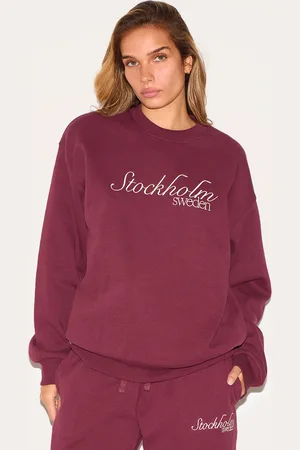 PRETTYLITTLETHING Premium Stockholm Embroidered Sweatshirt