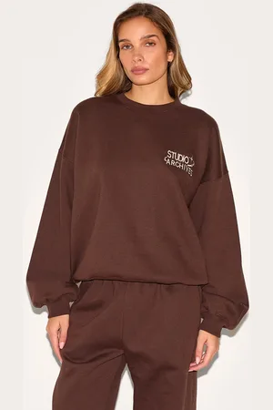 PRETTYLITTLETHING Studio Archives Embroidered Oversized Sweatshirt