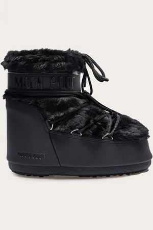 PRETTYLITTLETHING MOON BOOT Icon Low Faux Fur