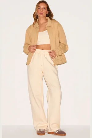 PRETTYLITTLETHING Zip Through Collared Sweatshirt