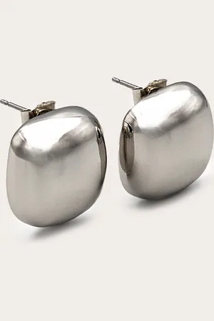 PRETTYLITTLETHING Mini Square Chunky Stud Earrings