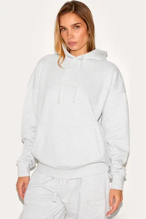 PRETTYLITTLETHING Premium Embossed Oversized Hoodie