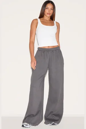 PRETTYLITTLETHING Tall Wide Leg Track Pants