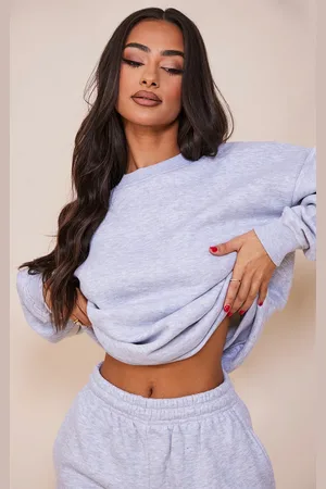 PRETTYLITTLETHING Petite Basic Ultimate Oversized Sweatshirt