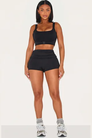 PRETTYLITTLETHING Shape Active Ruched Side High Waisted Biker Shorts