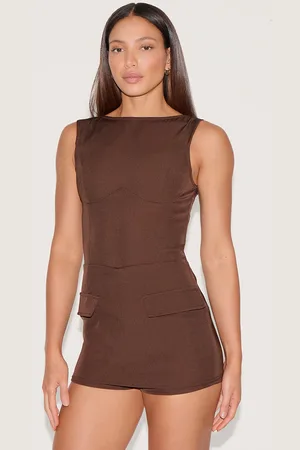 PRETTYLITTLETHING Tall Woven Pocket Detail Skort Playsuit