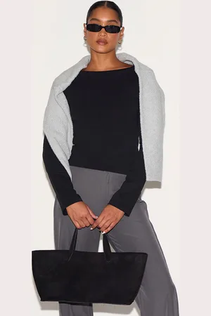 PRETTYLITTLETHING Crew Neck Flared Sleeve Long Top