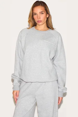 PRETTYLITTLETHING Oversized Pocket Detail Sweatshirt