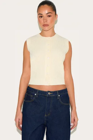 PRETTYLITTLETHING Chunky Knit Sleeveless Jumper